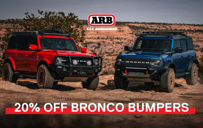 20% OFF BRONCO ARB BUMPERS