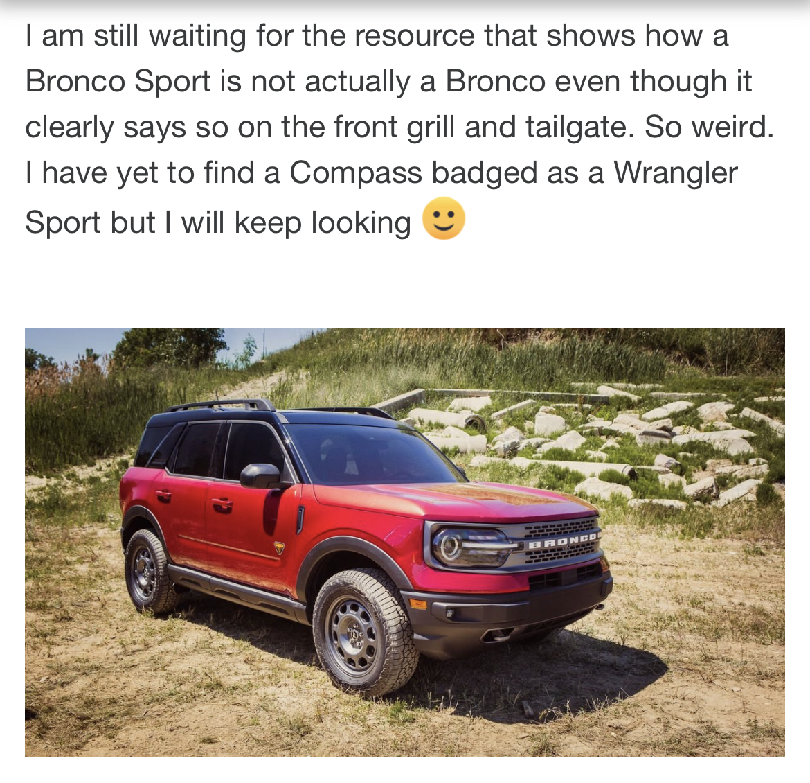 Ford Bronco Bronco engineered to beat Wrangler's VCI (traversing soft terrain) according to member on Wranglerforums 0606A071-5098-4292-8272-27E84FF03879