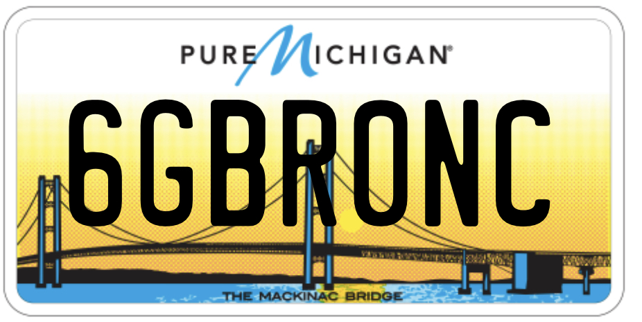 Ford Bronco Custom vanity license plate for your Bronco? 098BB48B-5BDE-4F73-BBE2-1DDB64E74C64