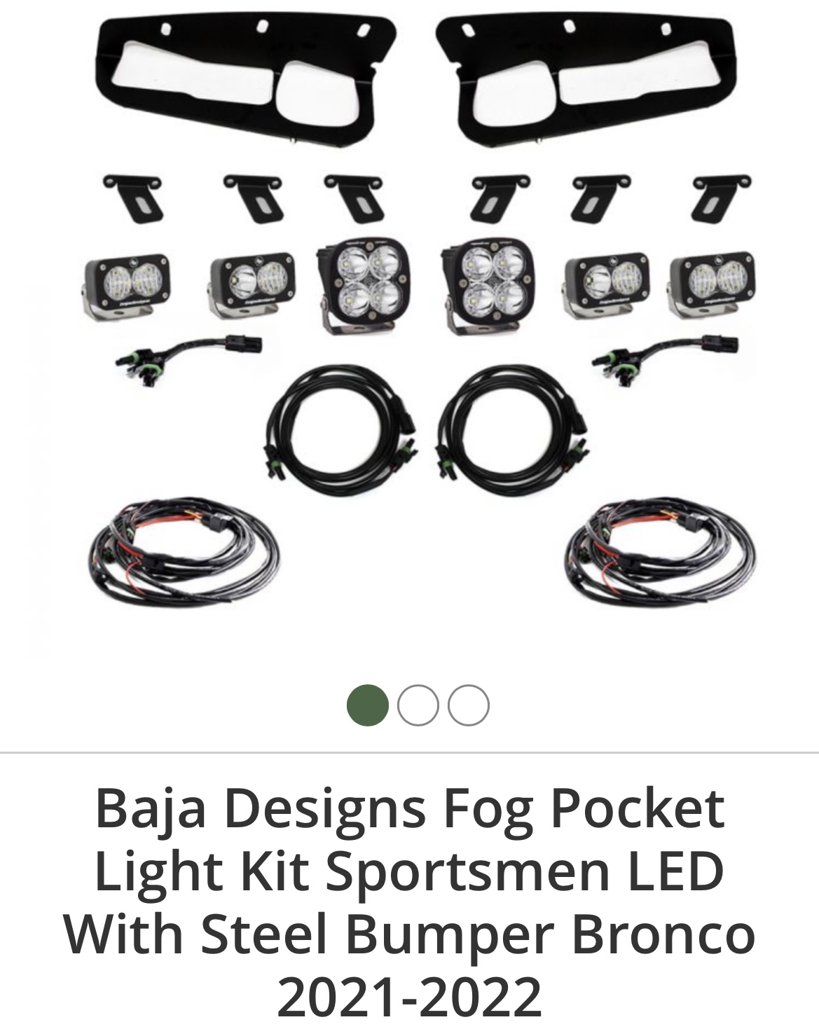 Ford Bronco FOR SALE ***** Baja Designs Fog Pocket Light Kit Sportsmen LED With Steel Bumper Bronco 2021-2022 0CEA967E-18B9-4D7B-9703-A0A12ADE6282