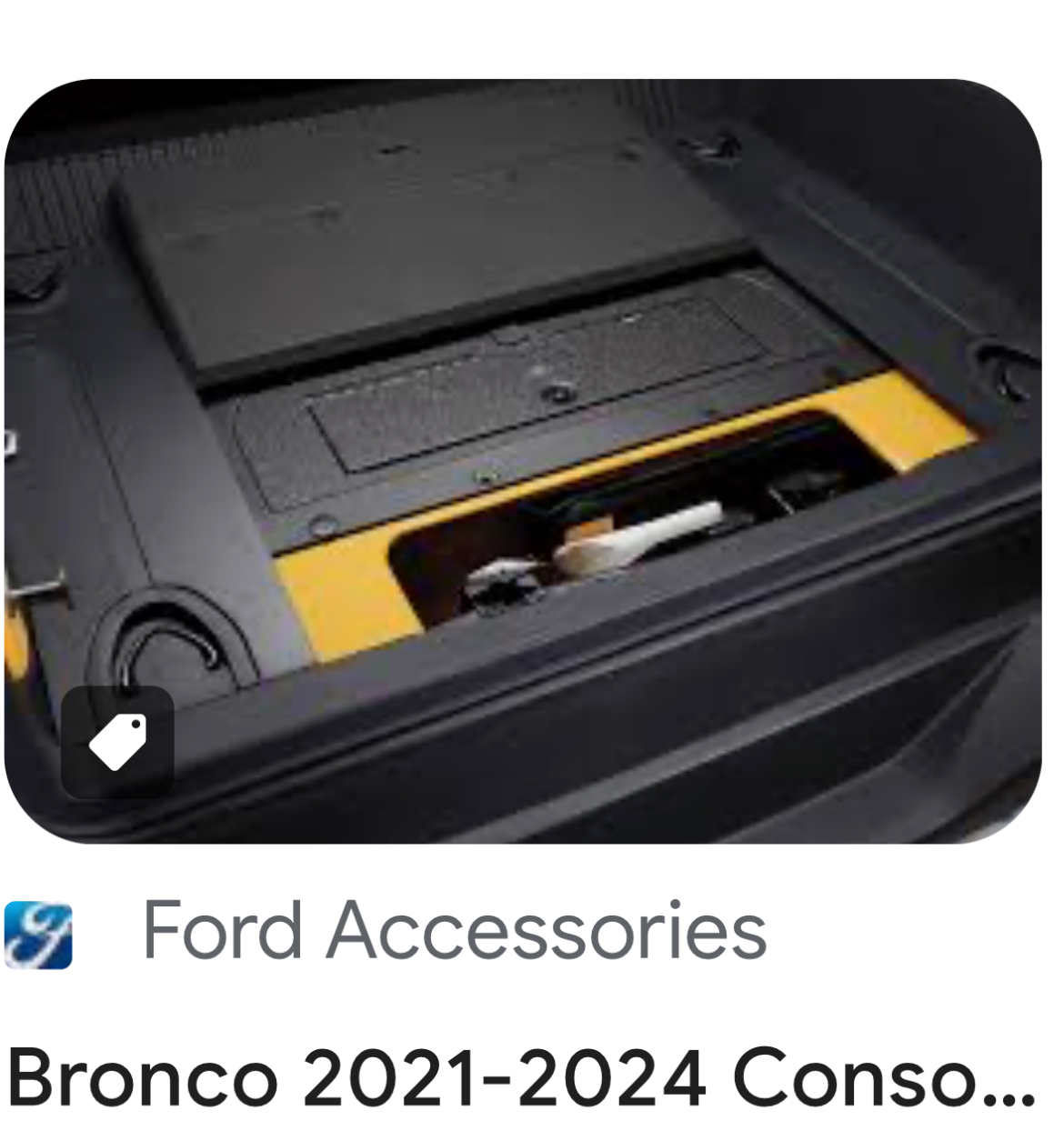 Ford Bronco Anyone have this rear cargo safe? 1000016963