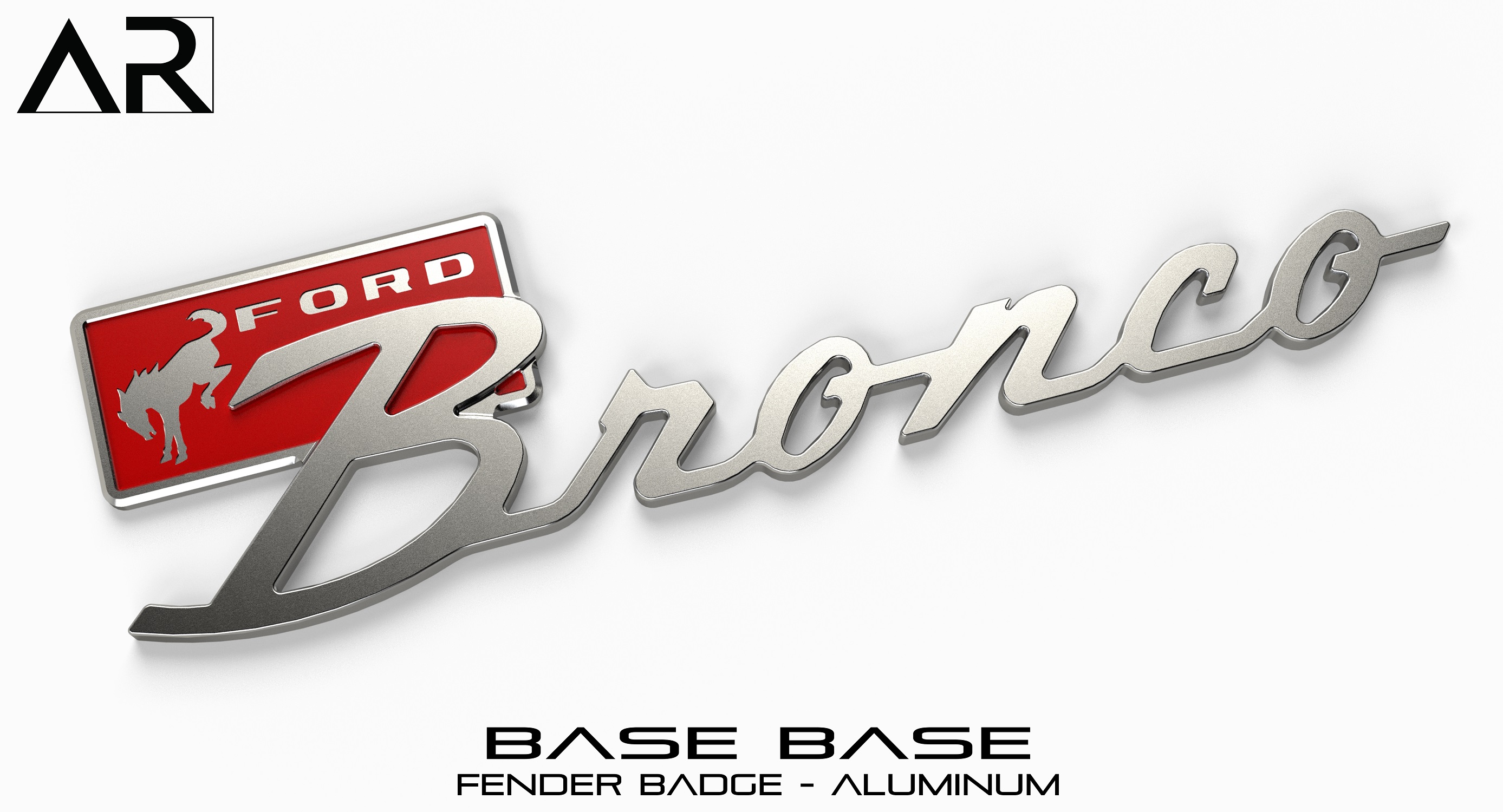 Ford Bronco AR | BRONCO CLASSIC DNA Fender Badge 16010012 - Fender Badge - Base Base - Aluminum (2)