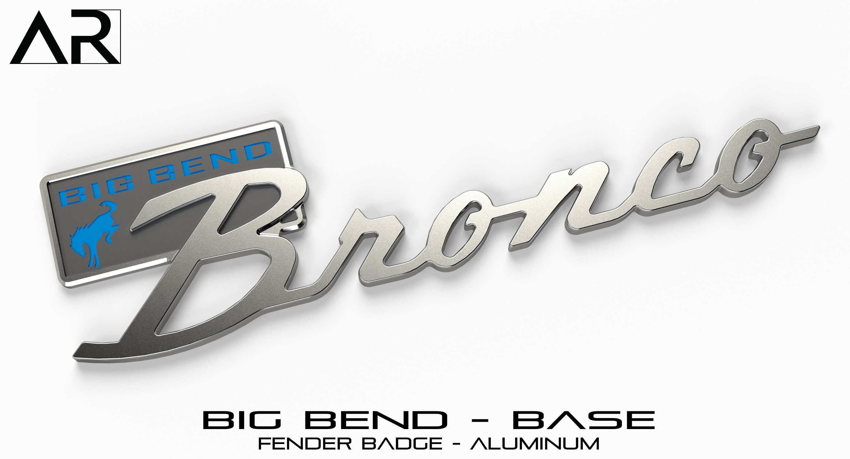 Ford Bronco AR | BRONCO CLASSIC DNA Fender Badge 1601005_B - Fender Badge  - Wildtrak Base 1 - Black