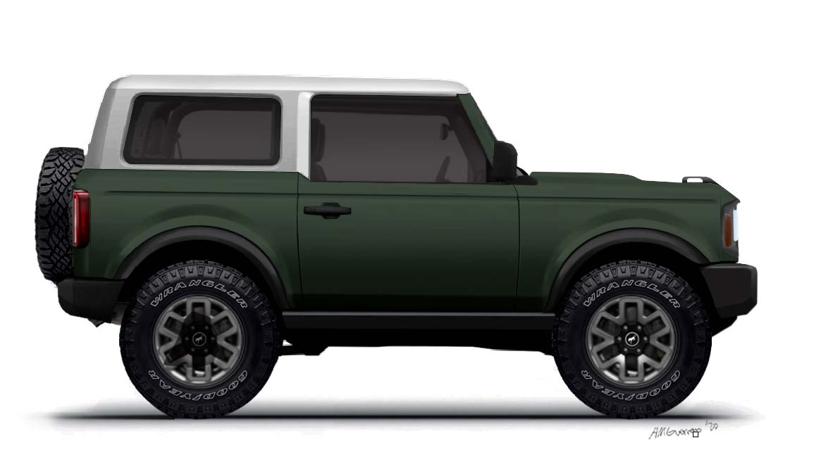 Ford Bronco Ford engineer confirmed white top, but only for Oxford White and Cactus Gray Broncos 1602109227519