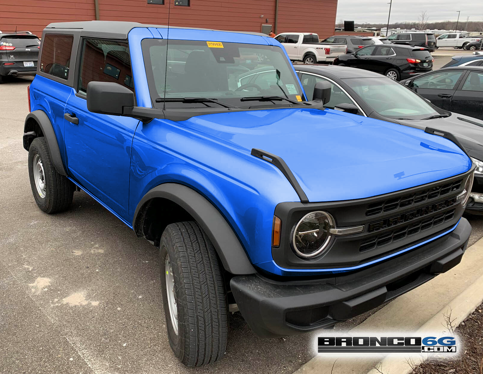 Ford Bronco Velocity Blue 2 Door - Render from actual photo - well, it’s a work in progress! 1608259869451