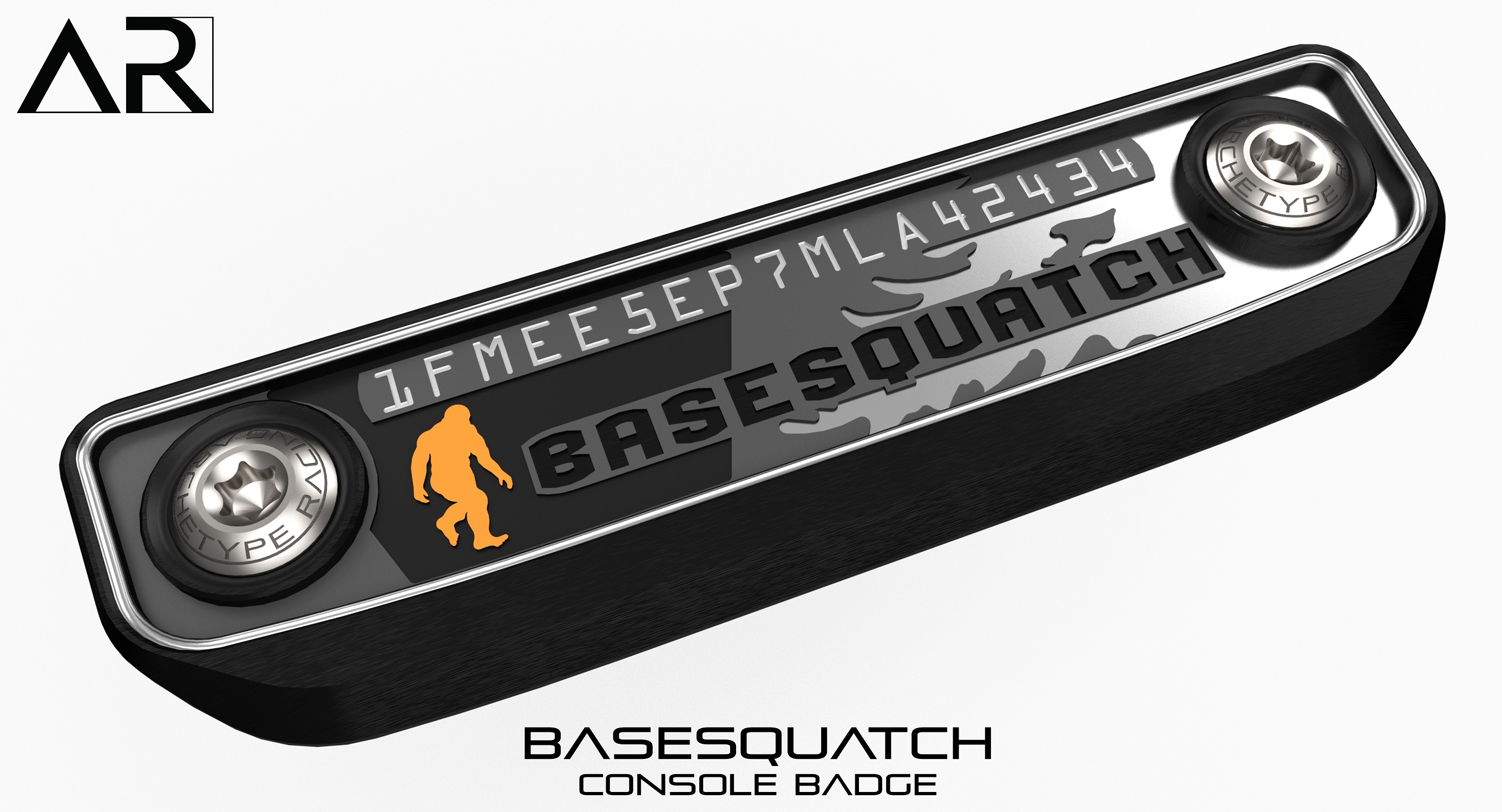Ford Bronco AR | BASESQUATCH Center Console VIN Plate 16095 - Badges - Basesquatch