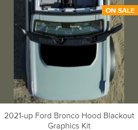 Ford Bronco RiderGraphix Graphics Decal Kits For 2021 Bronco 1613663924651