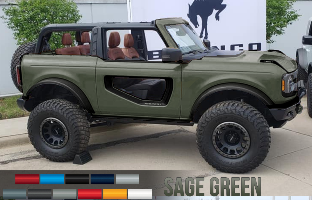 Ford Bronco Excited about MY22 Green color option. What shade are you hoping for? 1614570787649