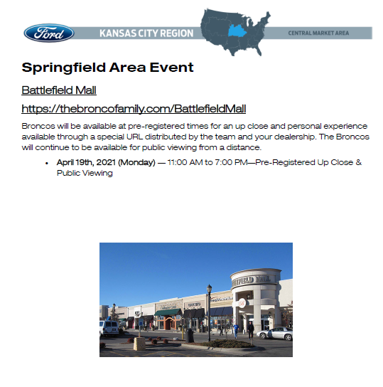 Ford Bronco Dealership appearance schedule and registering - find your local dealer [add your findings to first post!] 1618000306696