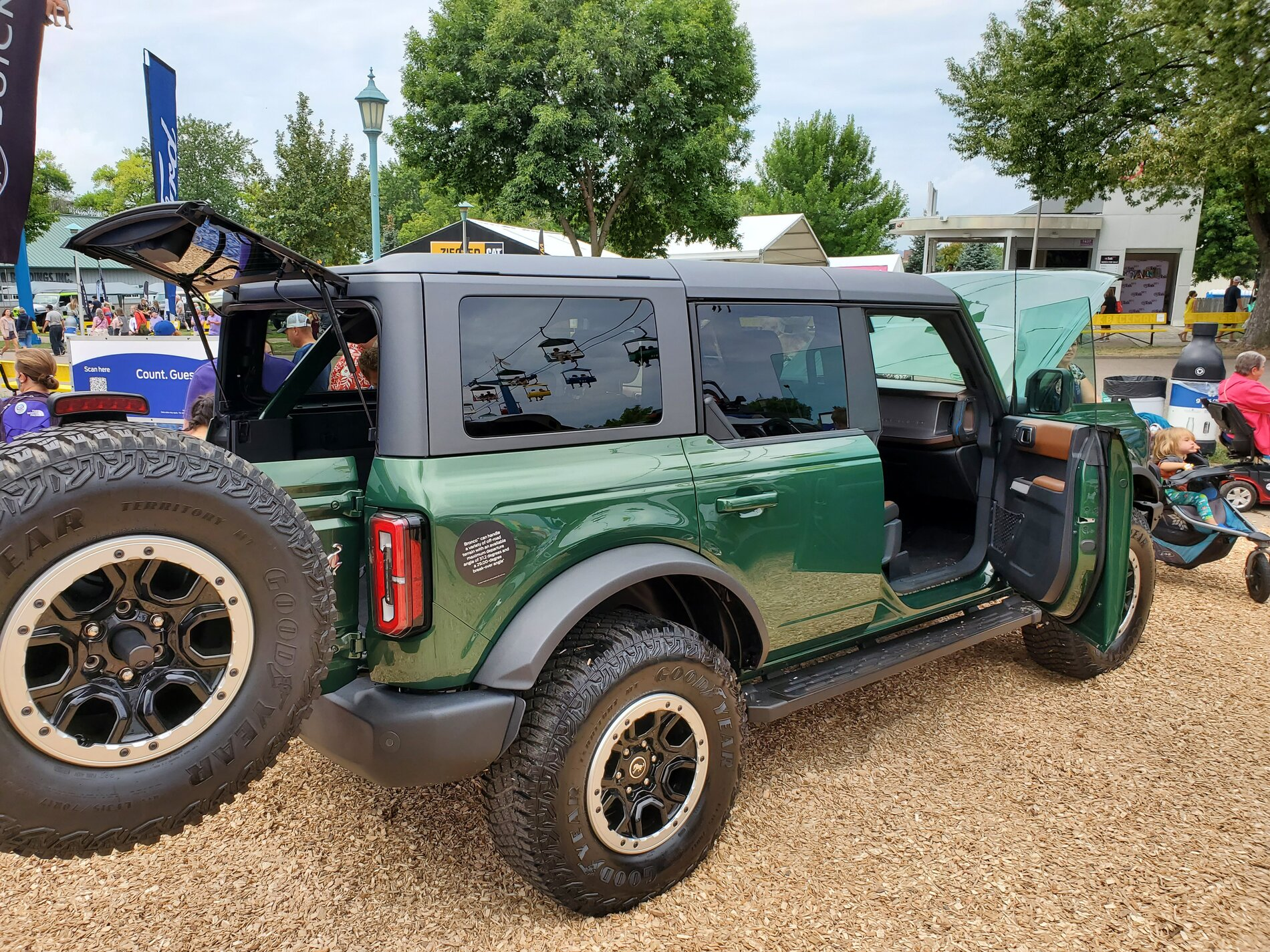 Ford Bronco Eruption Green Bronco Outer Banks spotted at MN State fair 1630208400389