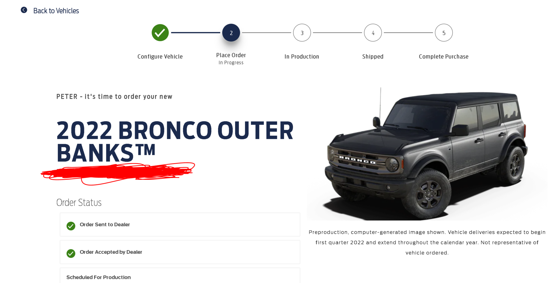 Ford Bronco Nov 1 Update - 2022 order confirmation email from Ford 1635191276208