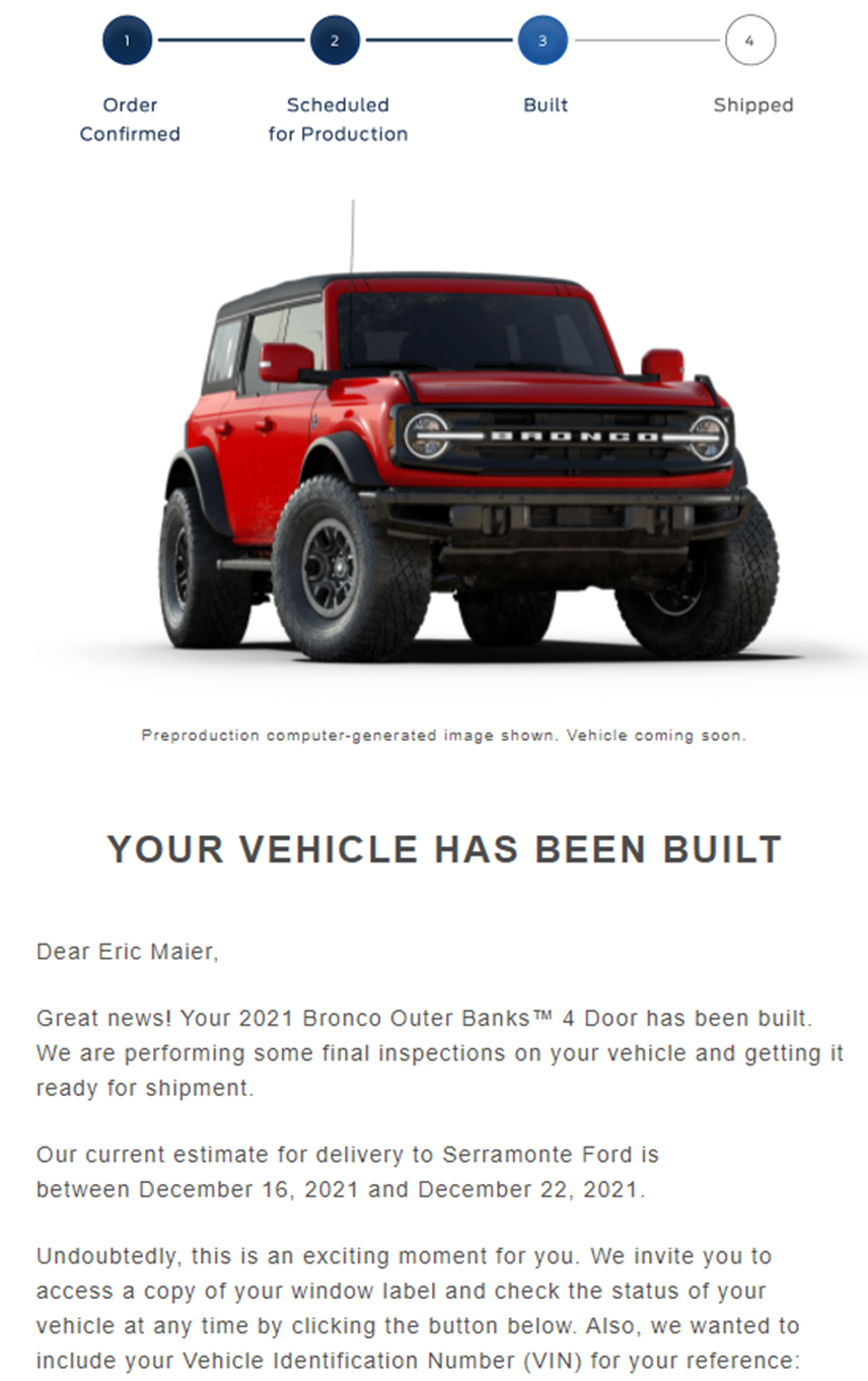 Ford Bronco 🛠 11/29/21 Build Week Group 1638549590952