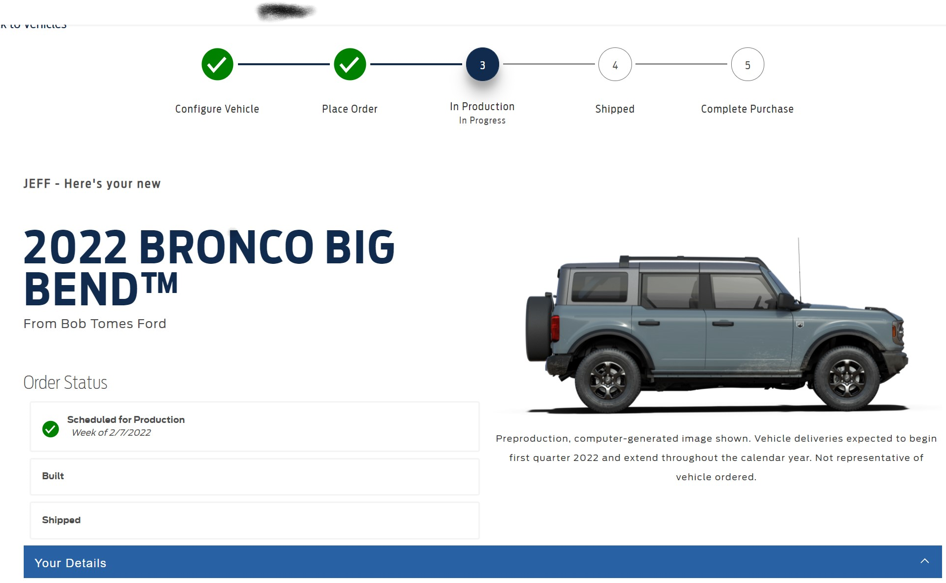 Ford Bronco Production Scheduling Hitting Trackers (12/9) 1639071862186