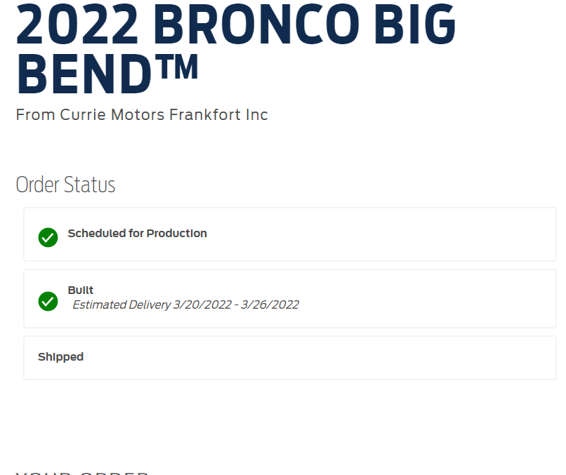 Ford Bronco 🛠 3/14/22 Build Week Group 1647427249226