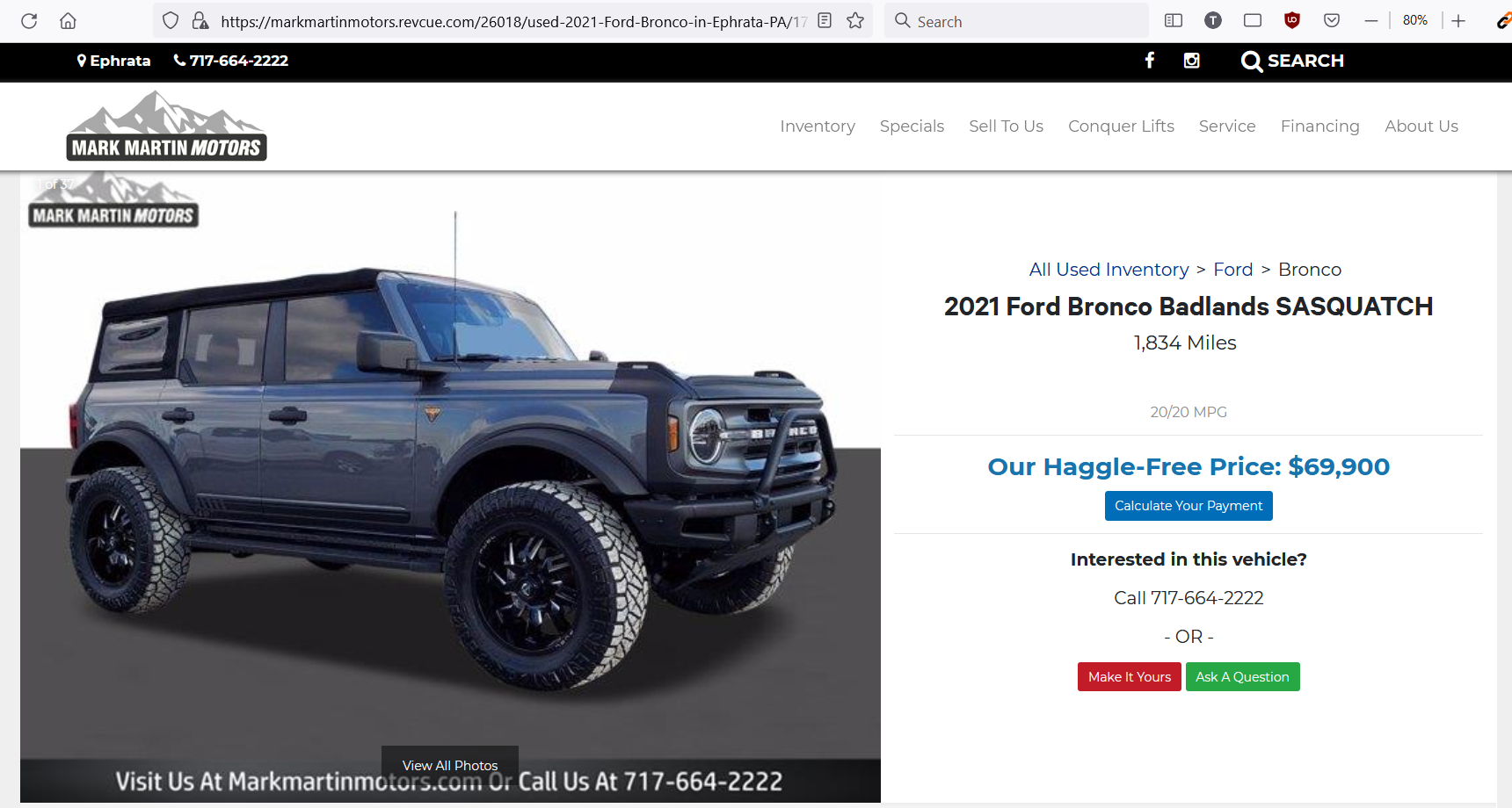 Ford Bronco Buyer Beware: Big Bend being sold as Badlands with SAS 1648383537768