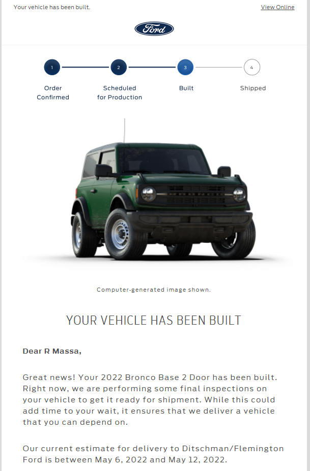 Ford Bronco 🛠 4/11/22 Build Week Group 1650454149468