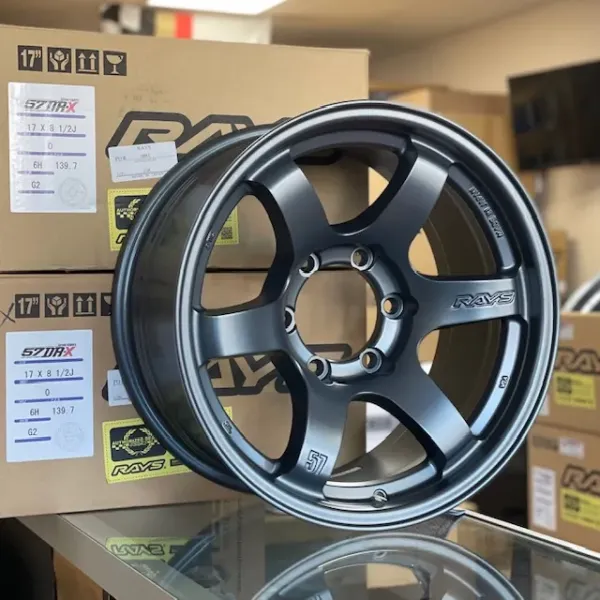 Ford Bronco New Wheels: Gram Lights 57dr-x 17×8.5, 0 offset, 6×139 in Gun Blue ... not hubcentric 1653176303248
