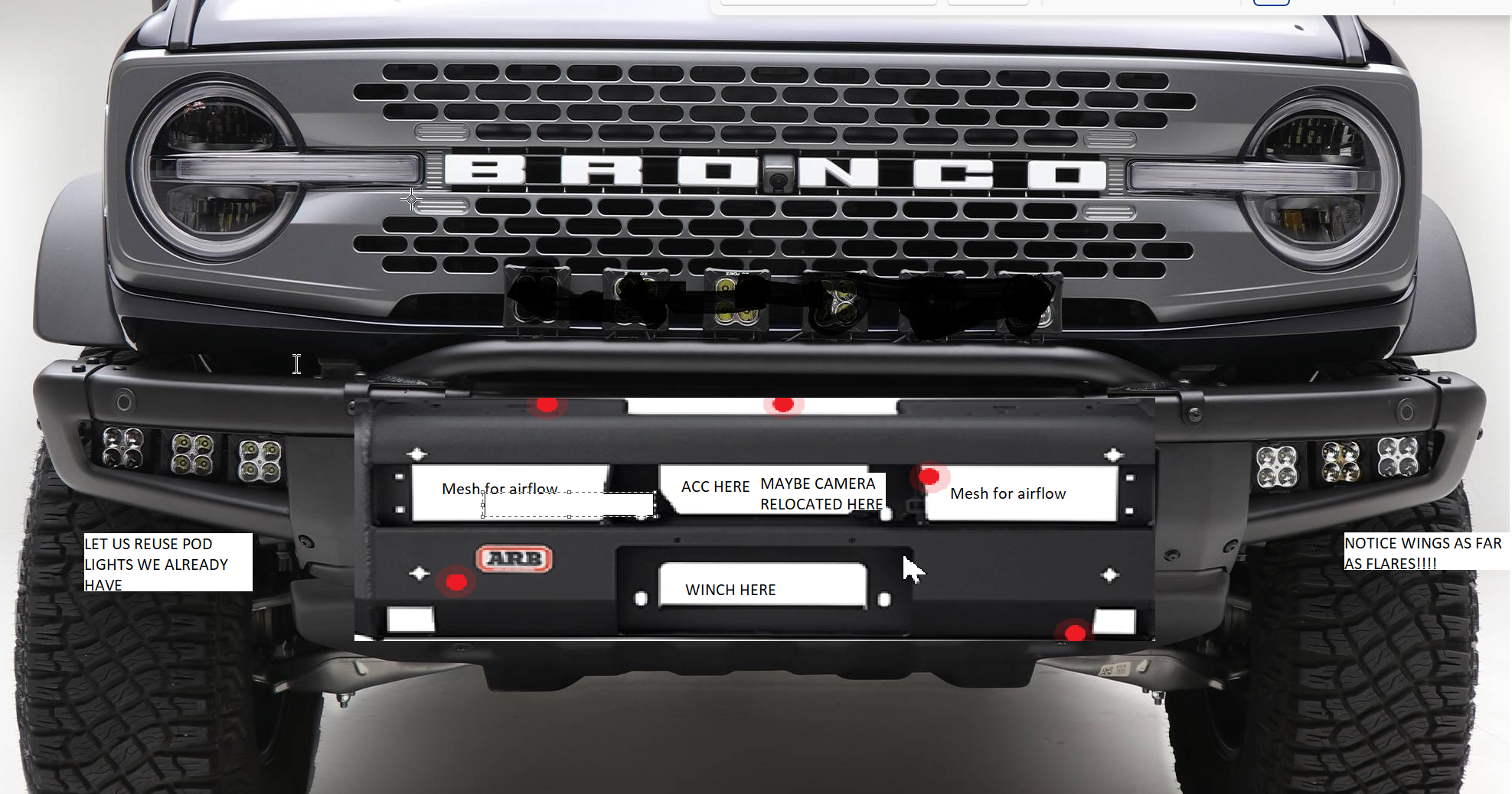 Ford Bronco WHY? Bumper makers get your s*** together! 1653779852873