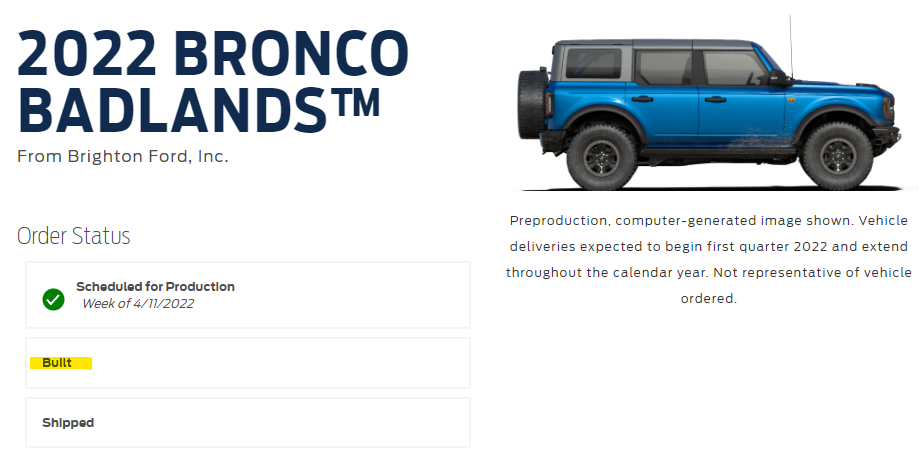 Ford Bronco 🛠 4/11/22 Build Week Group 1654023257878