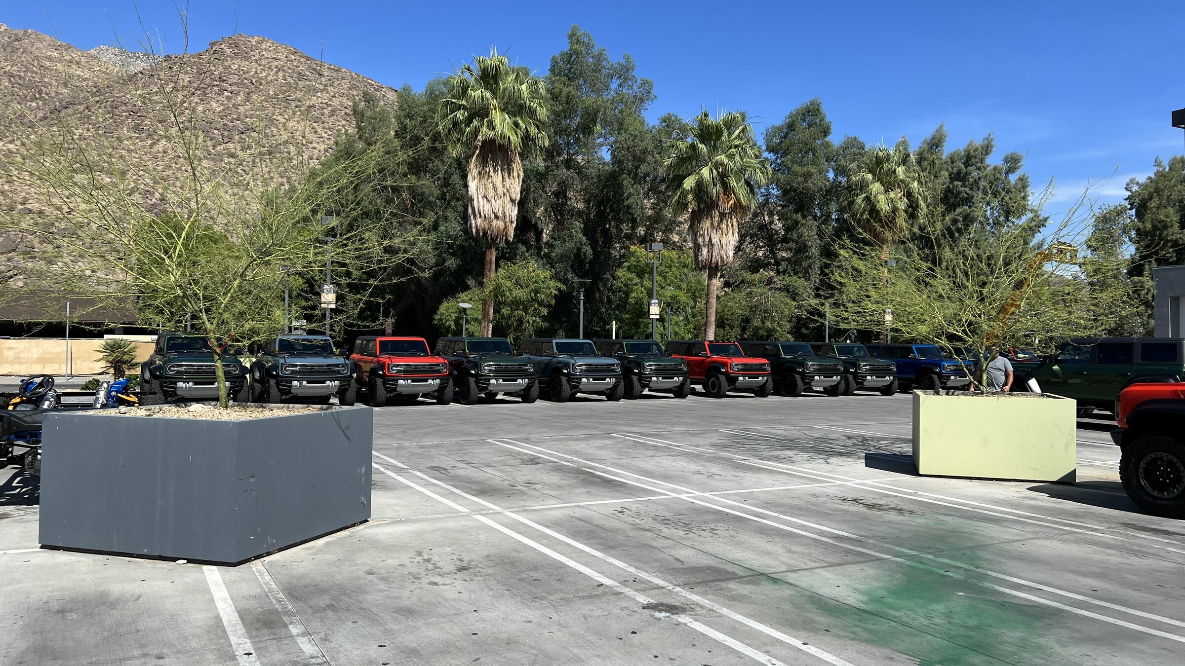 Ford Bronco Herd of Bronco Raptors Spotted in Palm Springs 1654364626860