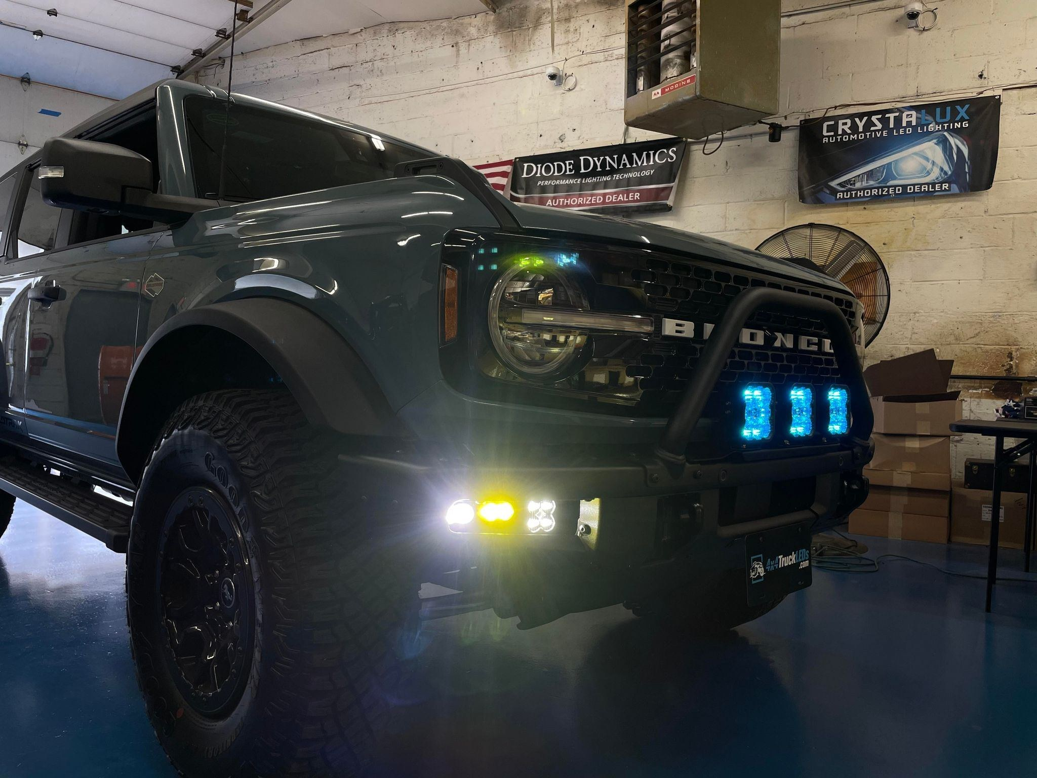 Ford Bronco Diode Dynamics SS5 and Baja Designs Fog Lights 1656365778000