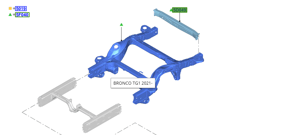 Ford Bronco Bent frame from backing into a creek boulder [Updated with replacement frame info] 1661426024229