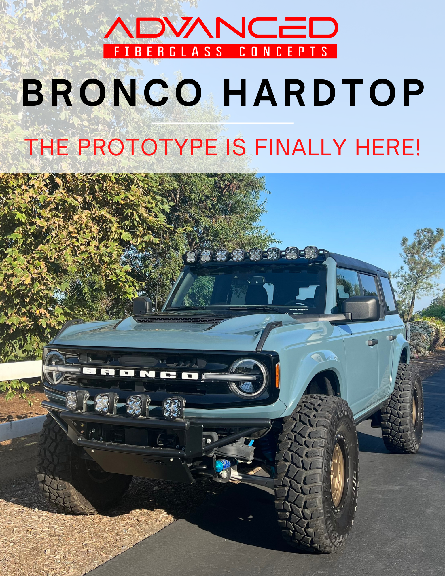 Ford Bronco The Moment You've All Been Waiting For🙏  FORD BRONCO HARDTOP PROTOTYPE by ADV Fiberglass (Q&A Added) 1663033175333