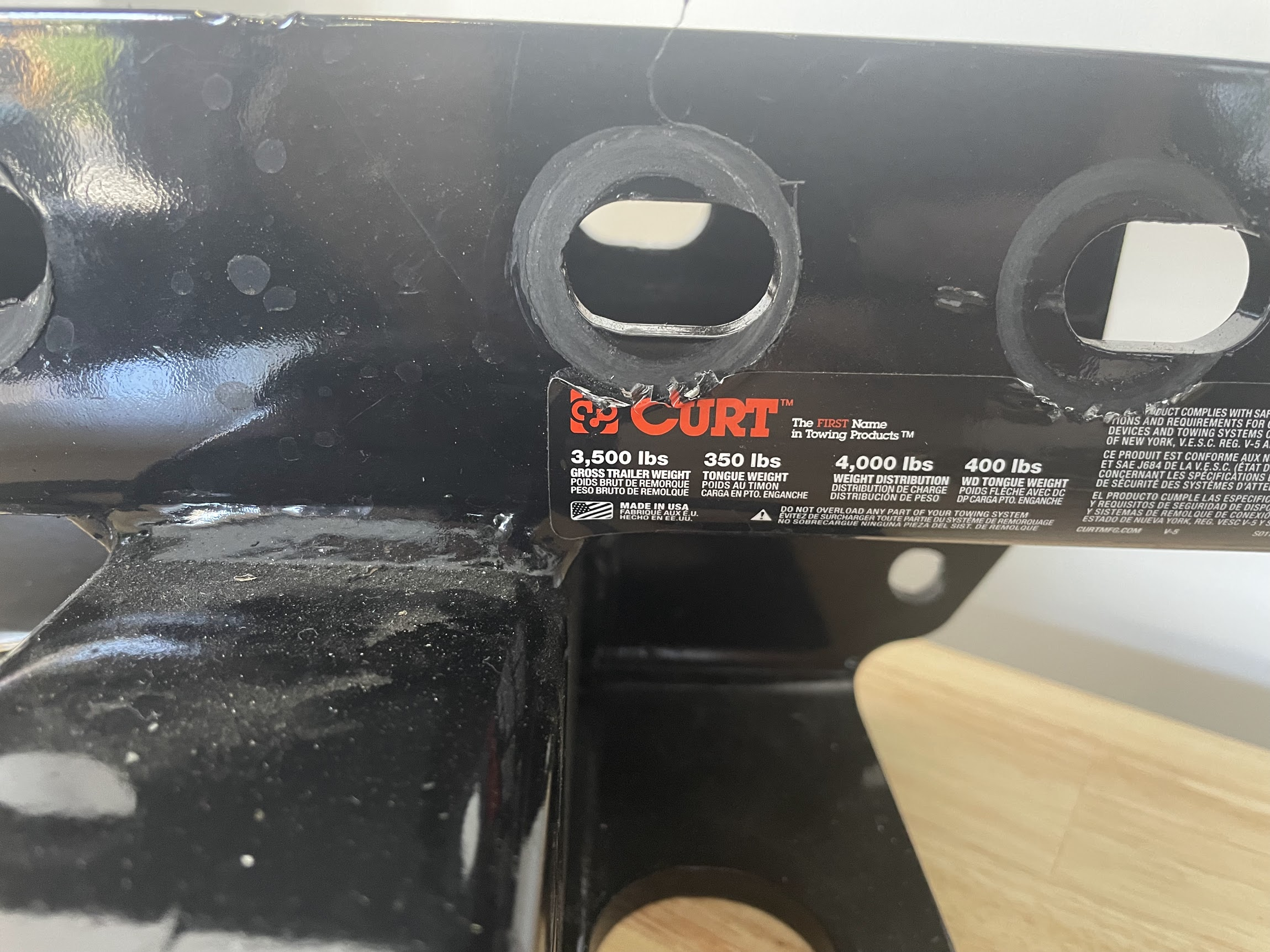 Ford Bronco [For sale] CURT - Class 3 Trailer Hitch with 2" Receiver Opening 1663544853126