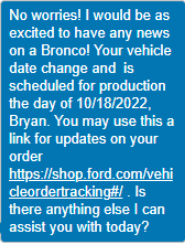 Ford Bronco Build week of: 10/17/2022 1665503568791