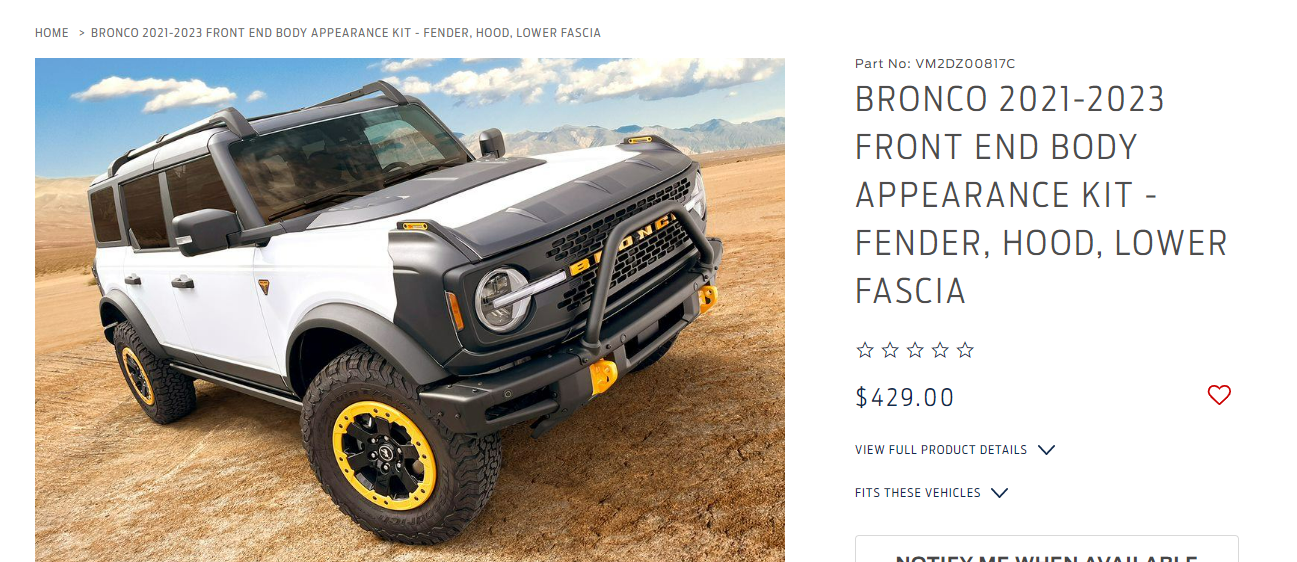 Ford Bronco Has anyone removed the "body appearance kit" from a Bronco yet? 1668794934891