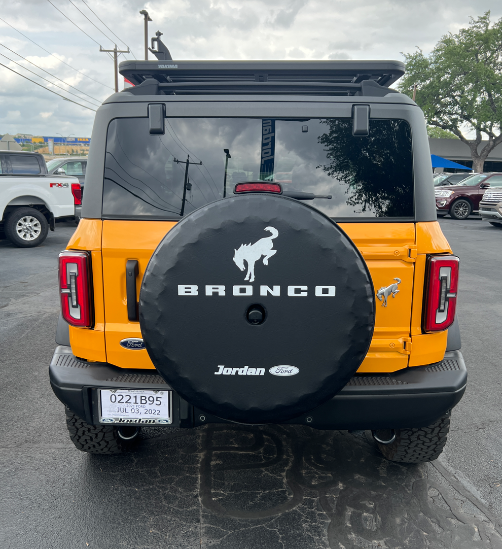 Ford Bronco Spare tire cover w/Bronco and dealer logo - GONE 1669608405463