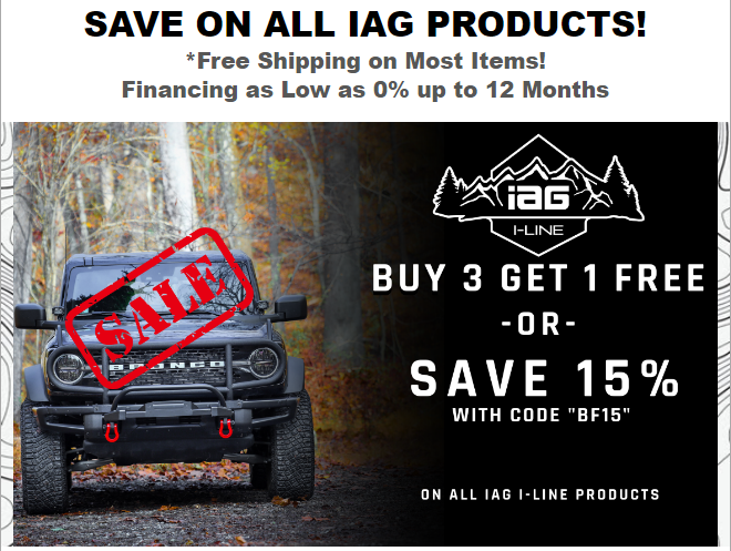 Ford Bronco Last Chance to Save - IAG Performance Black Friday Sale 1669645509287
