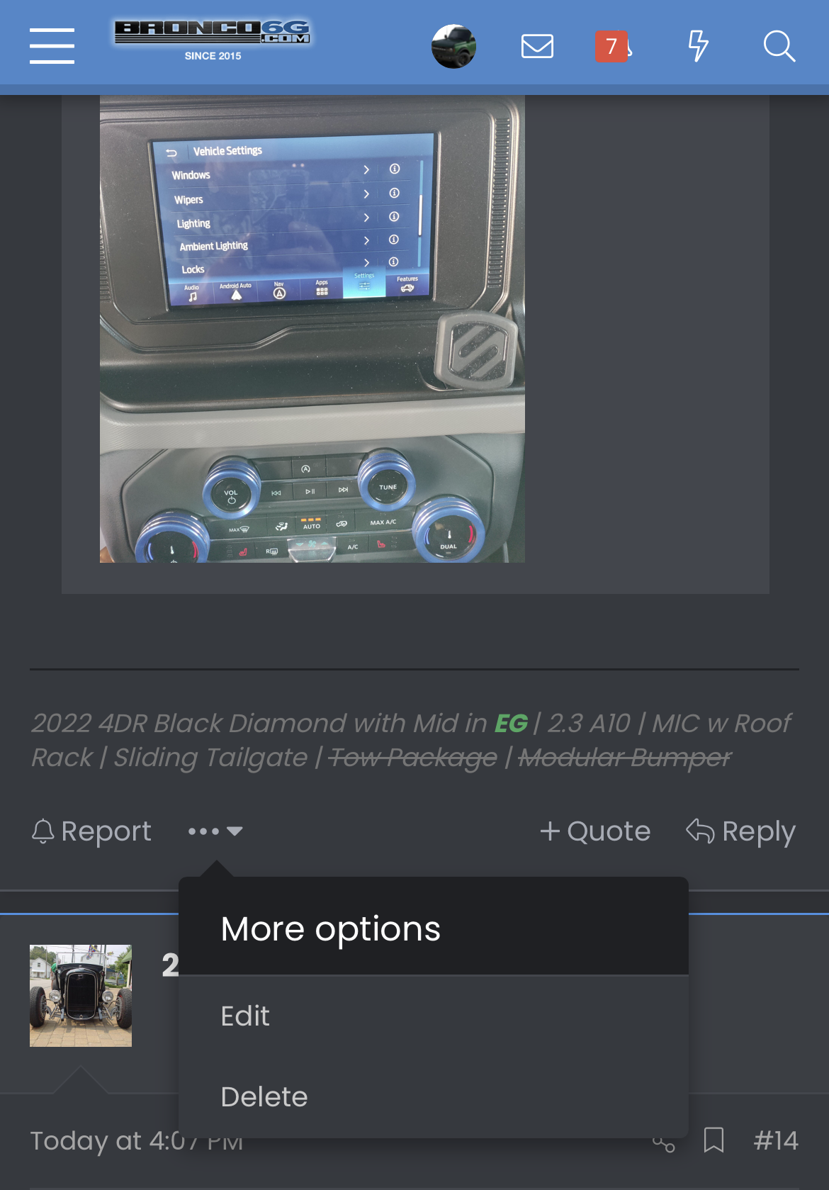 Ford Bronco Finally found a phone mount that checks the boxes... Sorta 1679362606283