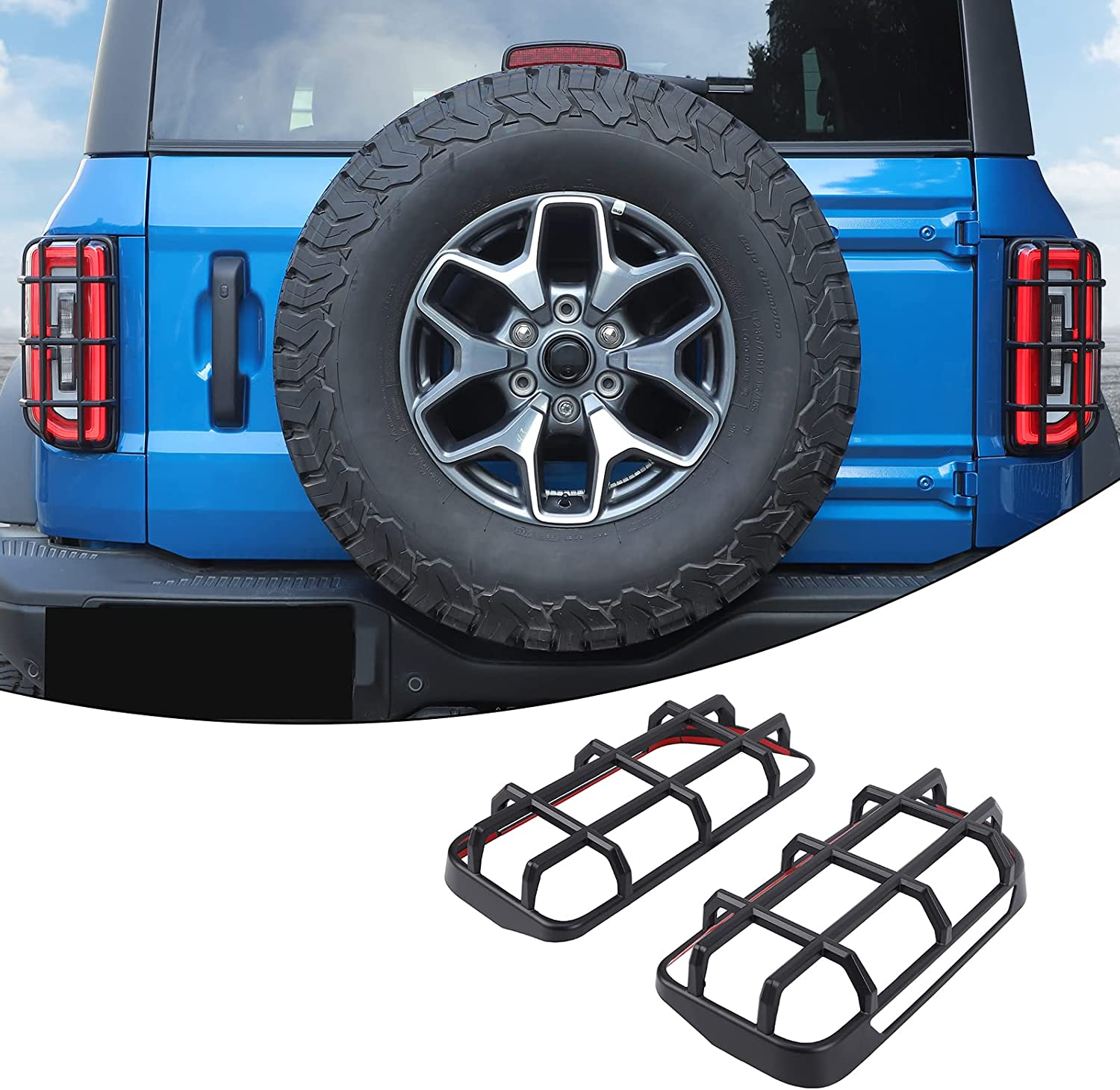 Ford Bronco Bronco Taillight Guards & Base/LED Taillight Dimensions Questions? 1685307166793