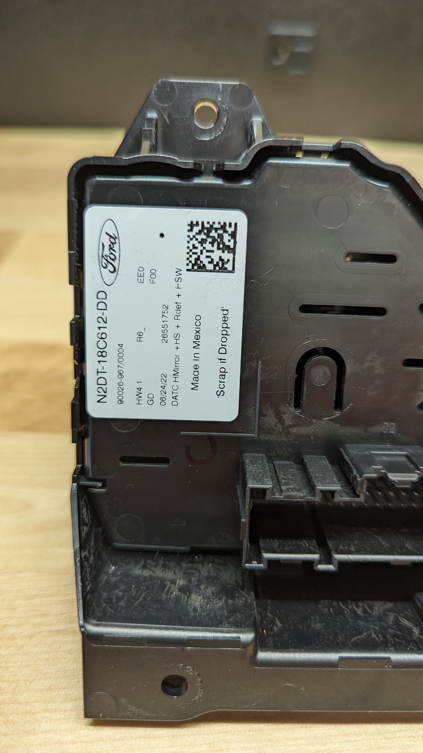 Ford Bronco 2022 HVAC Temperature Display Dial Retrofit DIY & Part Numbers -- Install Success! 1693241725191