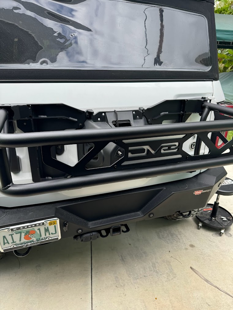 DV8 HD Tire and Accessory Carrier - installed review & photos