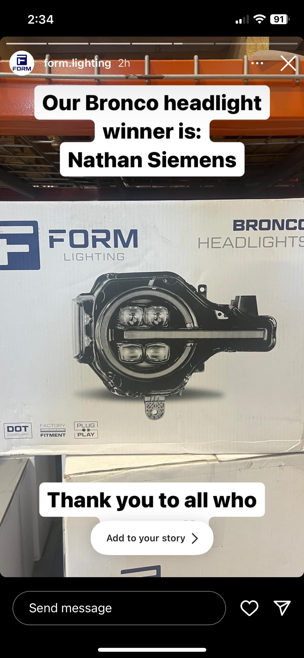Ford Bronco Form Lighting Headlight Giveaway (12/15 - 12/25) 1703645450871