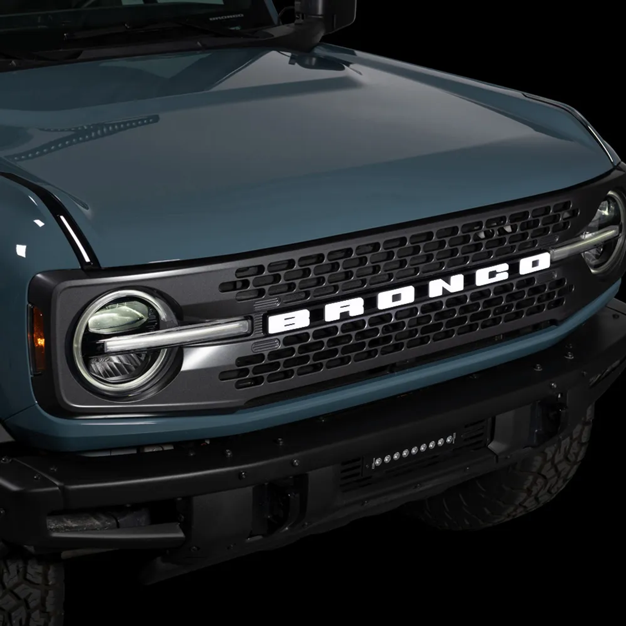Ford Bronco Putco Luminix Ford Bronco LED Grille Emblem for 2021+ Ford Bronco 1706728132142