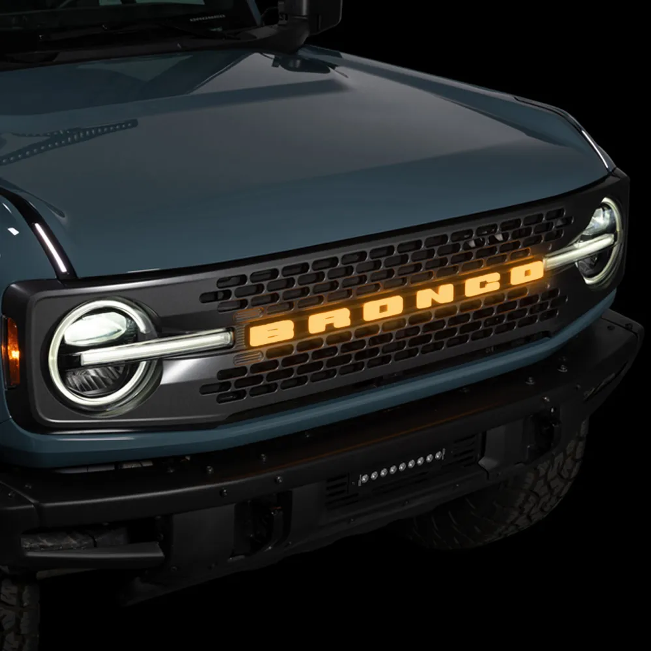 Ford Bronco Putco Luminix Ford Bronco LED Grille Emblem for 2021+ Ford Bronco 1706728137181
