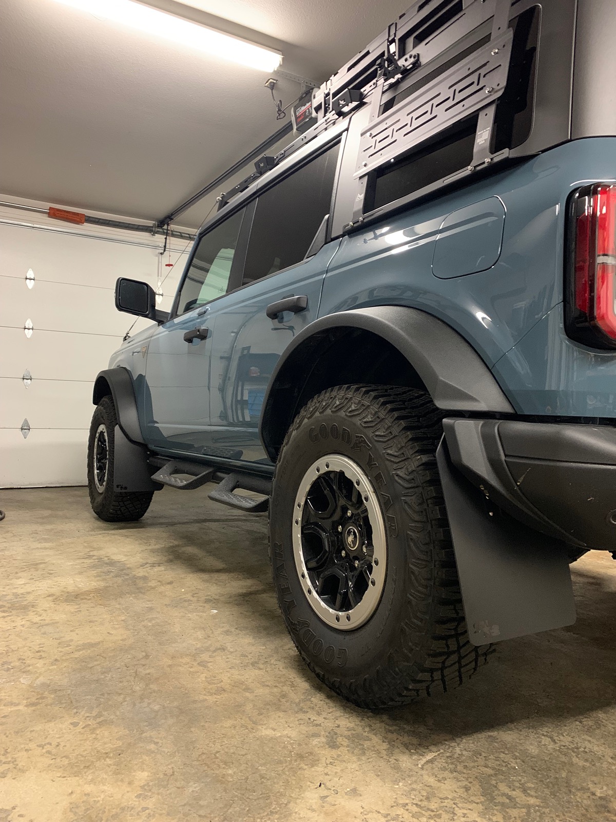 Ford Bronco Mud flaps for Wildtrak with factory tube steps? 1714886733907-qa