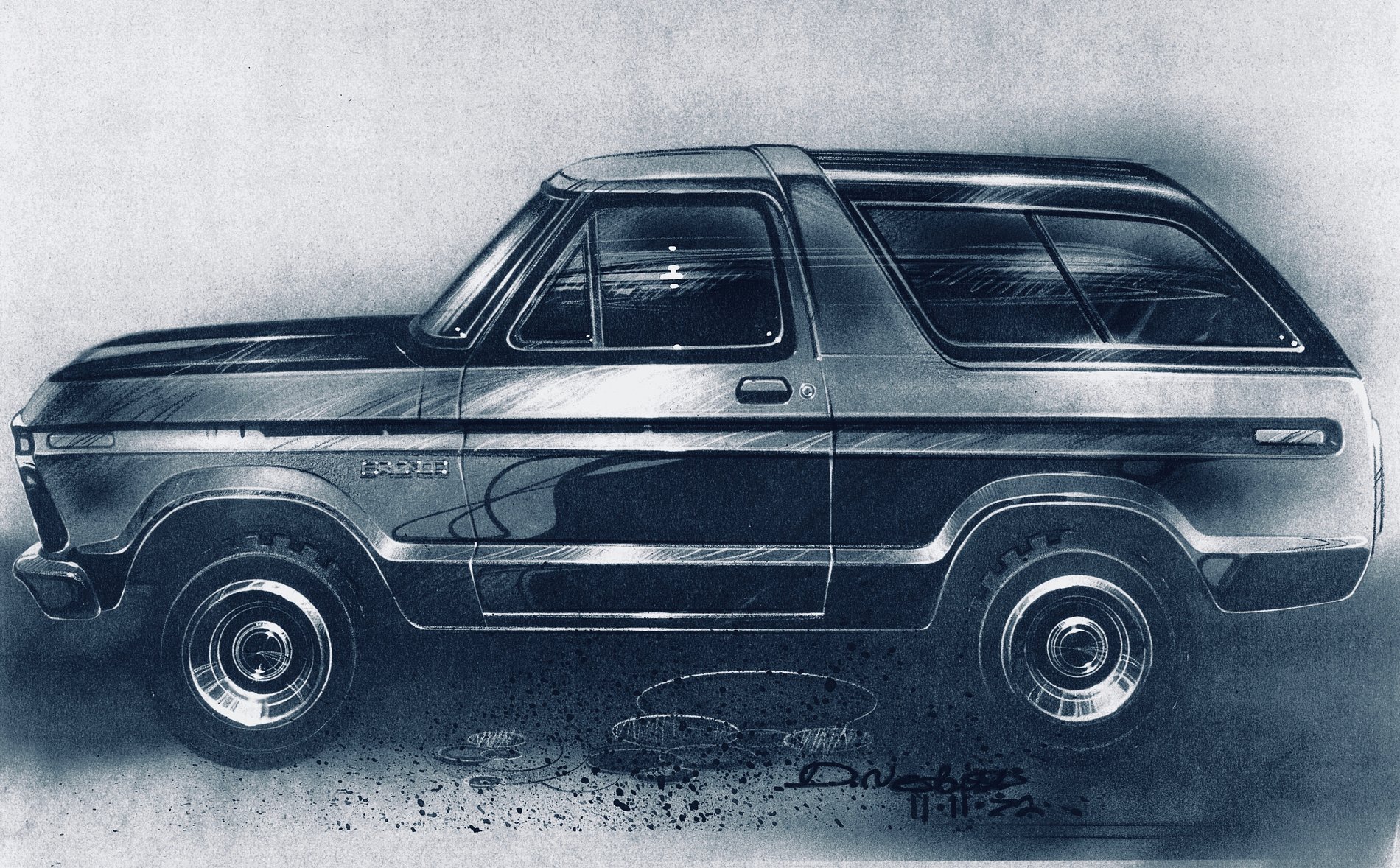 Ford Bronco F Series "Shorthorn" 1978 Bronco designer information... 1972 Bronco %22Shorthorn%22