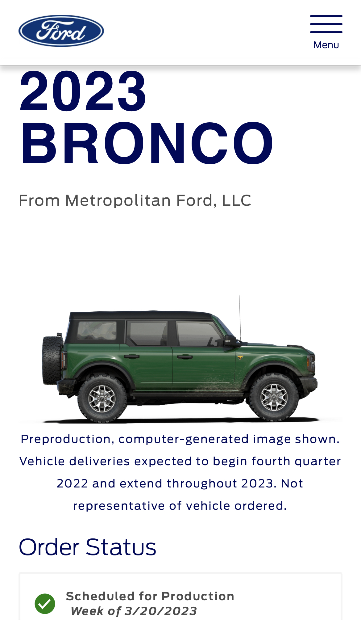 Ford Bronco 📬 Scheduling Email Now Arriving 2/2/23 !! 🙌 1B5CB547-E997-4ECF-8880-03ED9C8817B9