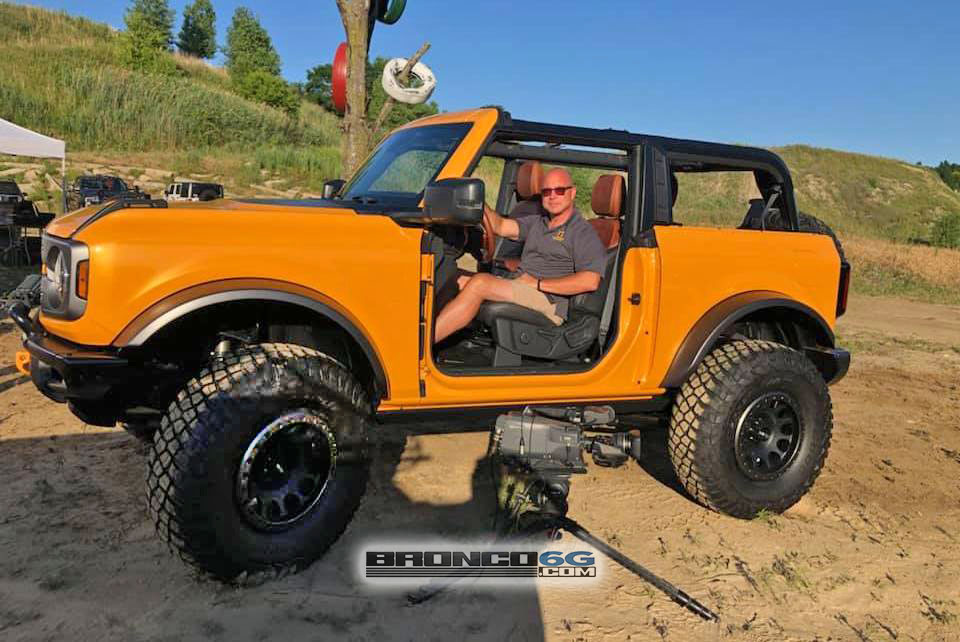 Ford Bronco Photos: Legroom and Headroom For Tall People in the 2021 Bronco 2021 Bronco 2 inch lift kit 37 inch tires