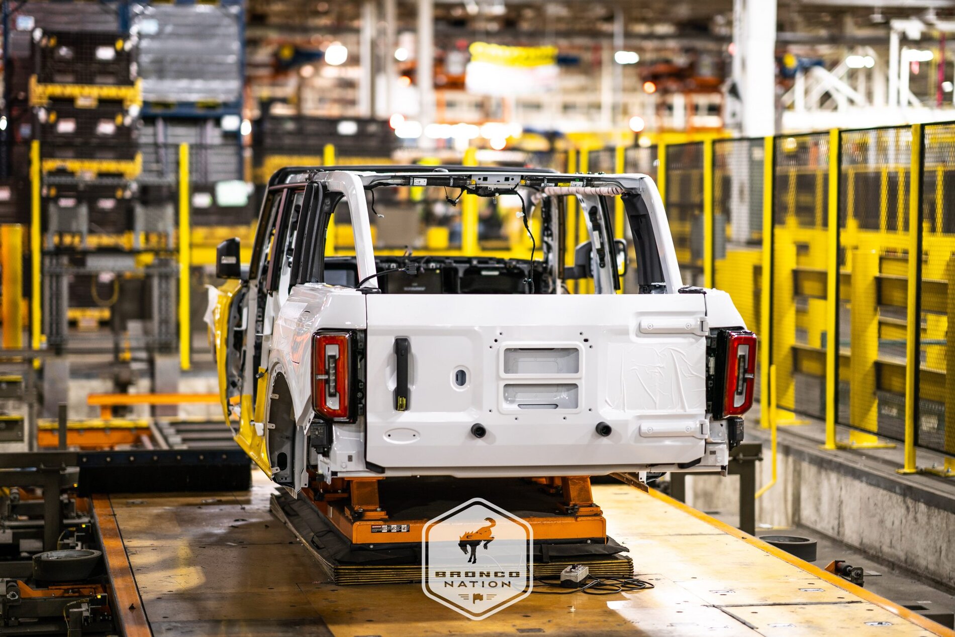 Ford Bronco Photos of pre-production Broncos on the assembly line. 2021 Bronco assembly line plant 2