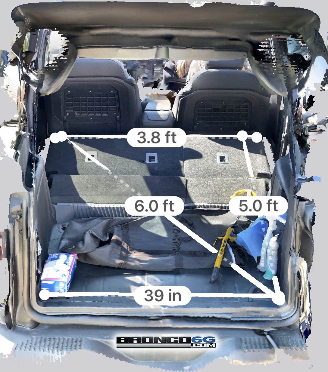3D Scans + Dimensions of 4-Door Bronco Cargo Area (and vs Outback) |  Bronco6G - 2021+ Ford Bronco & Bronco Raptor Forum, News, Blog & Owners  Community