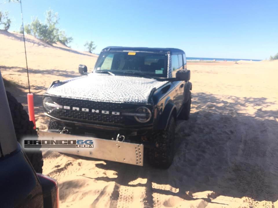 Ford Bronco More Broncos testing at Silver Lake Sand Dunes 1599676037581