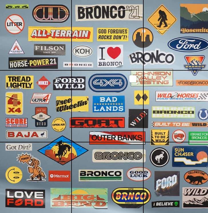Ford Bronco Ford. Give us a Sasquatch Badge. 2021 Ford Bronco Sticker Teaser