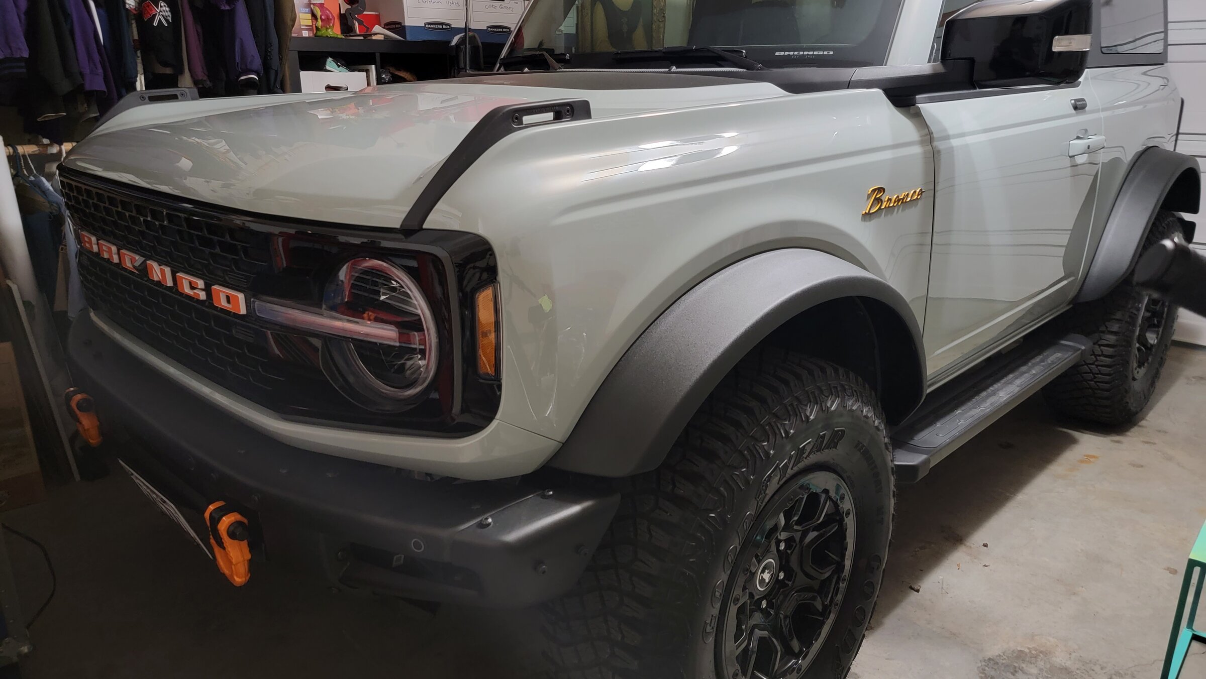 Ford Bronco Orange mods on Cactus Gray 20211212_090758