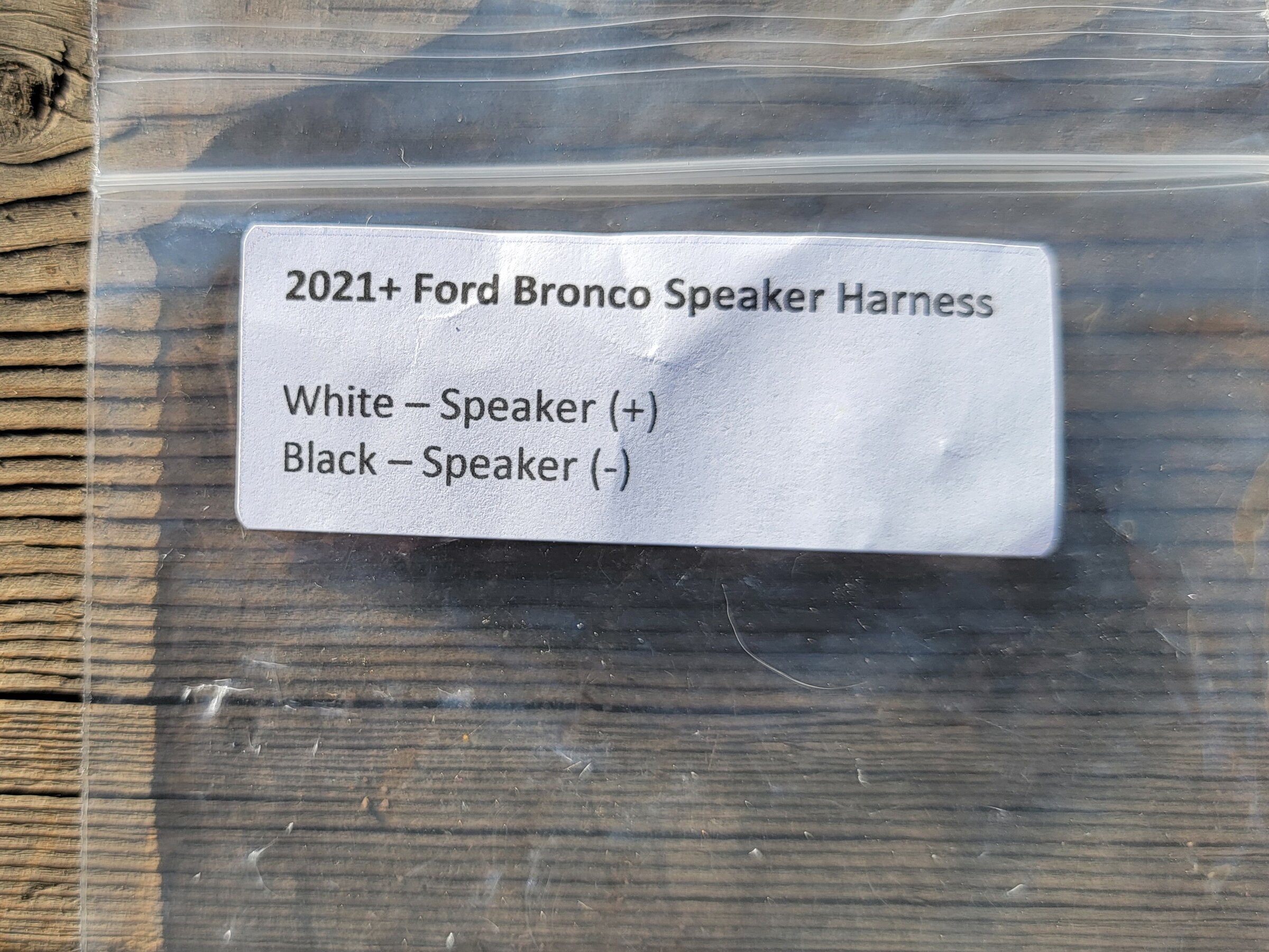 Ford Bronco JL Audio 4 inch speakers 20220124_153357