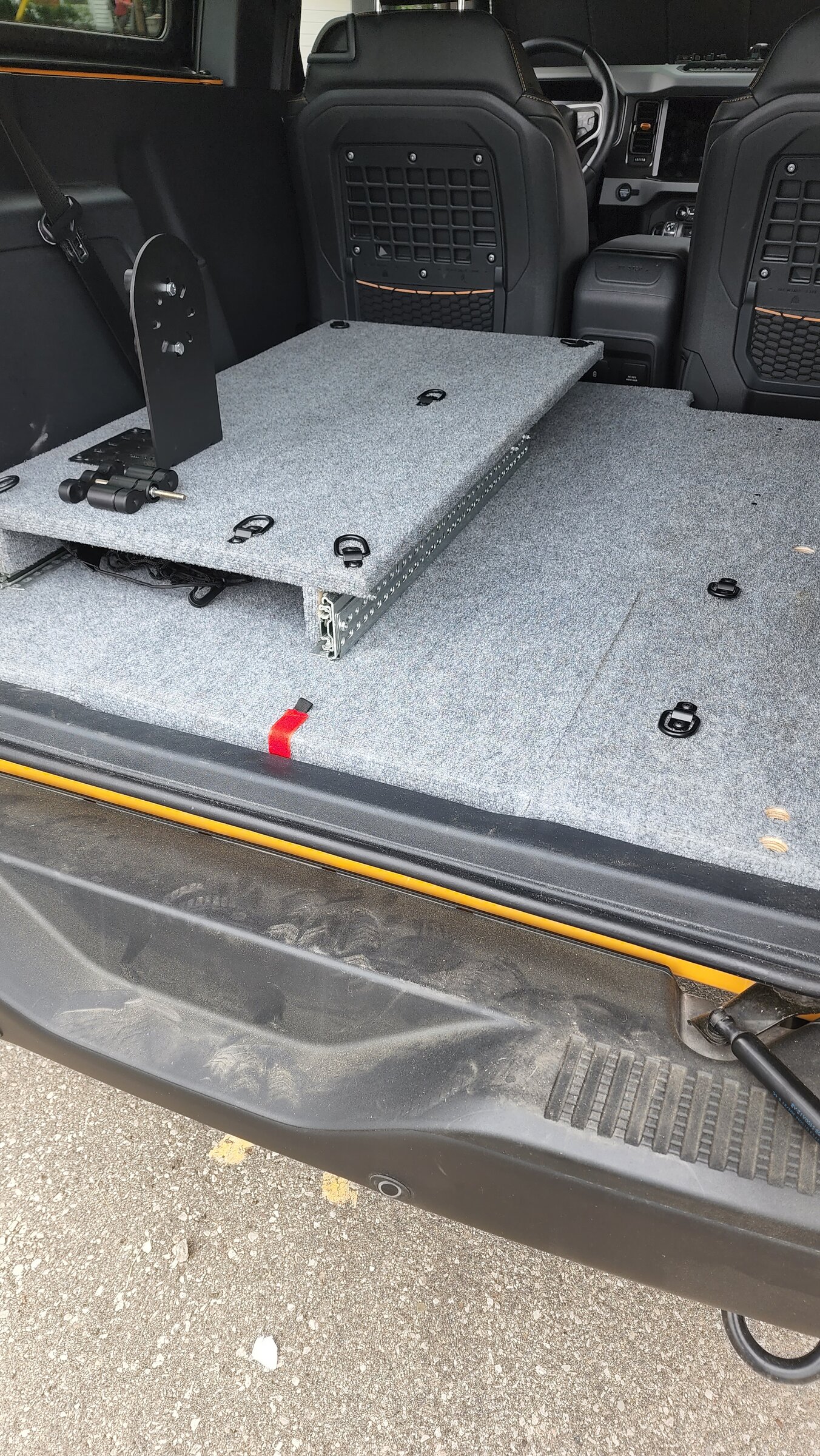 Ford Bronco Custom 2-door seat delete load floor and slider 20220612_123527